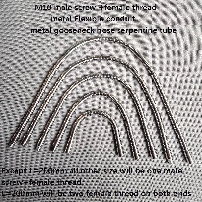 2pieces/lot m10 male screw +female thread Soft Light metal Flexible conduit metal gooseneck hose serpentine tube clamp lamp
2pieces/lot m10 male screw +female thread Soft Light metal Flexible conduit metal gooseneck hose serpentine tube clamp lamp