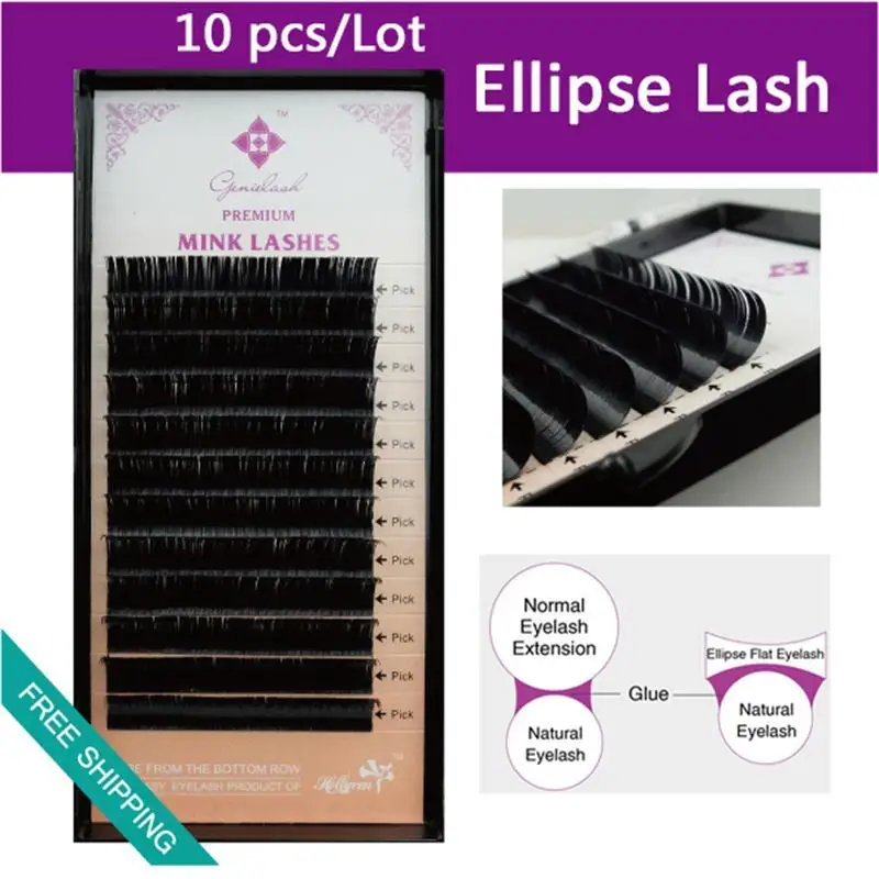 0.20 thickness Ellipse Flat False Eyelash extensions thinner tips ellipse root lighter than normal lashes 6pcs/lot
0.20 thickness Ellipse Flat False Eyelash extensions thinner tips ellipse root lighter than normal lashes 6pcs/lot