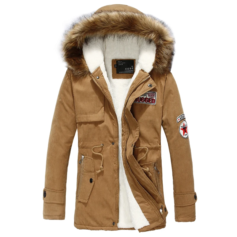 Winter men's plus velvet thick warm cotton coat, fashion embroidery long fur collar hooded windbreaker jacket Large size 4XL
Winter men's plus velvet thick warm cotton coat, fashion embroidery long fur collar hooded windbreaker jacket Large size 4XL