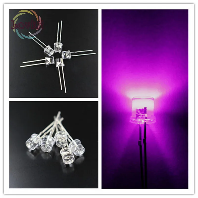 High Quality 1000pcs 5MM Flat Top Pink led Wide Angle 5mm Ultra Bright LED light Emitting Diodes Electronic Components Wholesale
High Quality 1000pcs 5MM Flat Top Pink led Wide Angle 5mm Ultra Bright LED light Emitting Diodes Electronic Components Wholesale