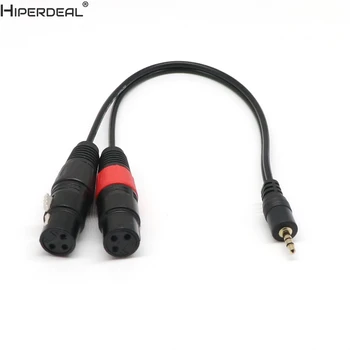 HIPERDEAL 3pin 2 XLR Female to 3.5mm 1/8'' TRS Male Plug Stereo Audio Cable Adapter Cord Oct27 HW
HIPERDEAL 3pin 2 XLR Female to 3.5mm 1/8'' TRS Male Plug Stereo Audio Cable Adapter Cord Oct27 HW