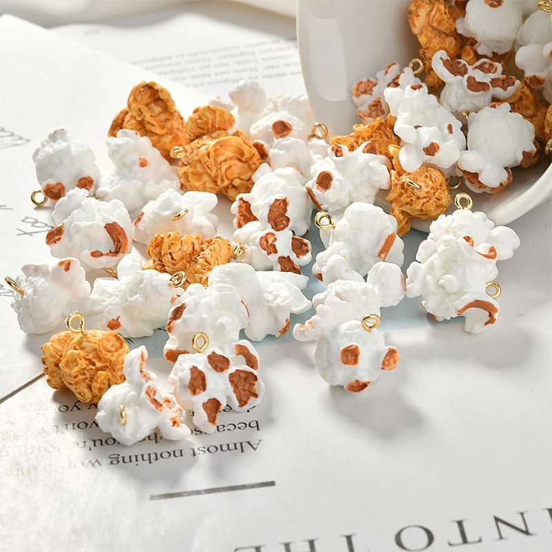 30pcs/Lot Cute Resin charms Kawaii Food popcorn Shape DIy Jewelry Findings Ornament Accessories Necklace Earring Pendant Craft
30pcs/Lot Cute Resin charms Kawaii Food popcorn Shape DIy Jewelry Findings Ornament Accessories Necklace Earring Pendant Craft
