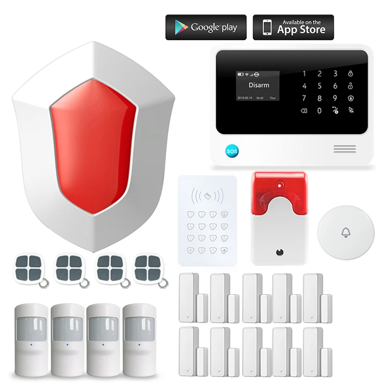 smart home G90BPlus WIFI GSM system with Touch keypad IOS Android APP control Home Security Alarm System
smart home G90BPlus WIFI GSM system with Touch keypad IOS Android APP control Home Security Alarm System