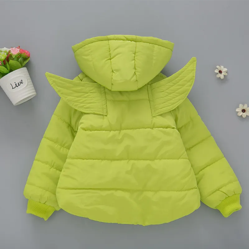Baby winter coat 2018 new fashion girls cartoon angel wings plus velvet thick coat kids clothes outwear Hooded Parkas
Baby winter coat 2018 new fashion girls cartoon angel wings plus velvet thick coat kids clothes outwear Hooded Parkas