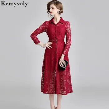 Autumn Midi Red Lace Party Dress Vestidos Casuales Mujer 2020 Long Sleeves Women Dress Sukienka Letnia Kleider Damen K9102
Autumn Midi Red Lace Party Dress Vestidos Casuales Mujer 2020 Long Sleeves Women Dress Sukienka Letnia Kleider Damen K9102