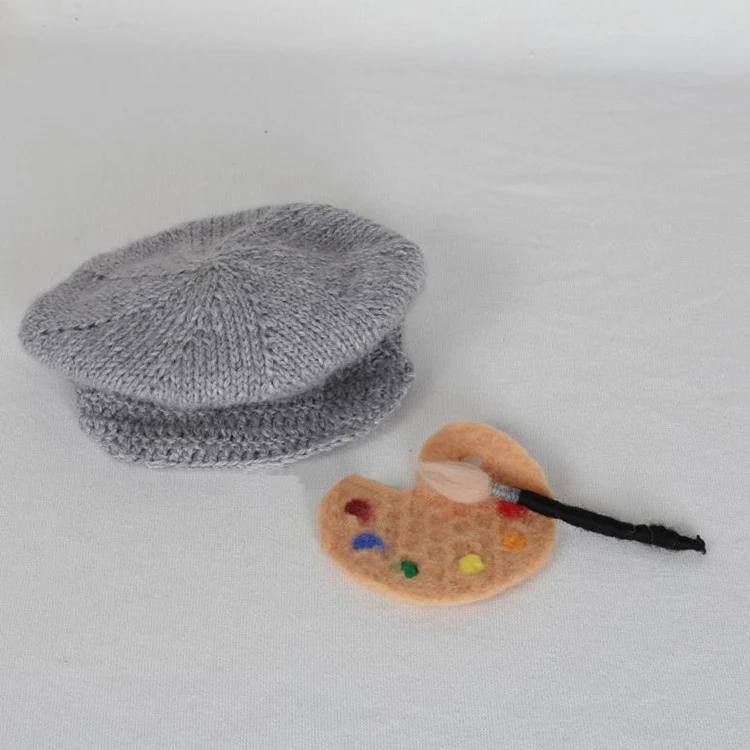newborn baby photo shoot painter props