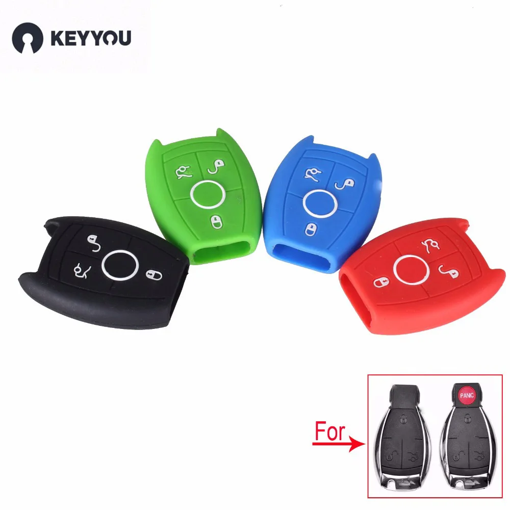 KEYYOU 3 Buttons Silicone Car Key Cover Case For Mercedes Benz W203 W211 CLK C180 E200 AMG C E S C Protector
KEYYOU 3 Buttons Silicone Car Key Cover Case For Mercedes Benz W203 W211 CLK C180 E200 AMG C E S C Protector