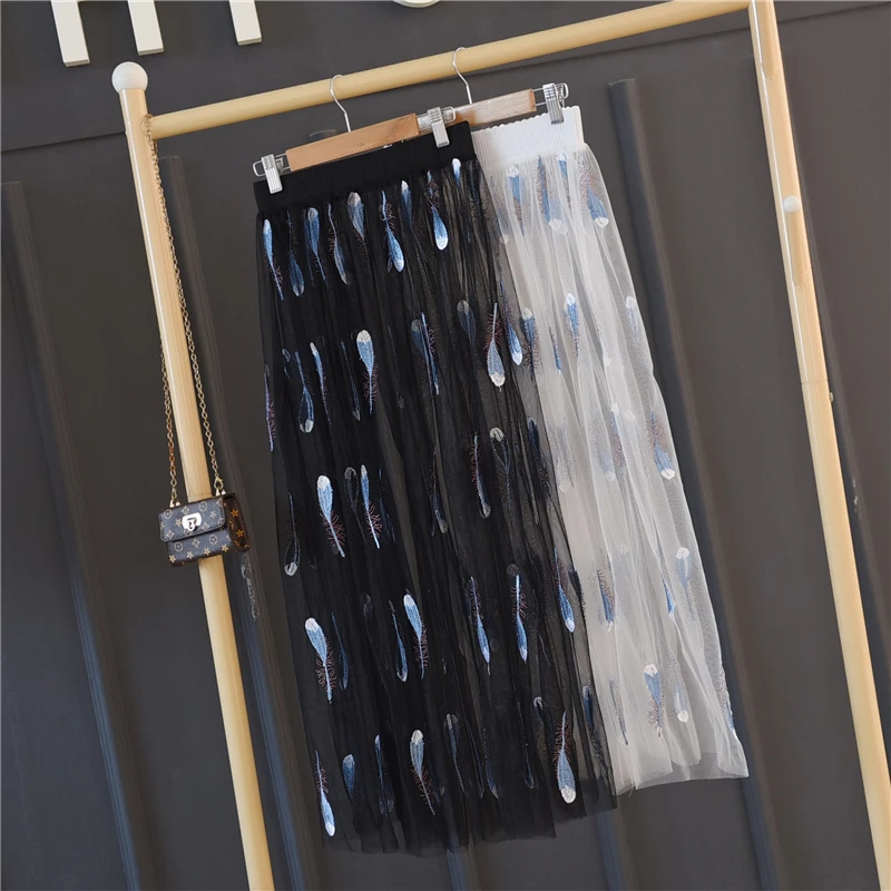 korean women long pleated midi skirt summer ladies tulle white school sexy vintage transparent high waist mesh tulle skirt 2018
korean women long pleated midi skirt summer ladies tulle white school sexy vintage transparent high waist mesh tulle skirt 2018