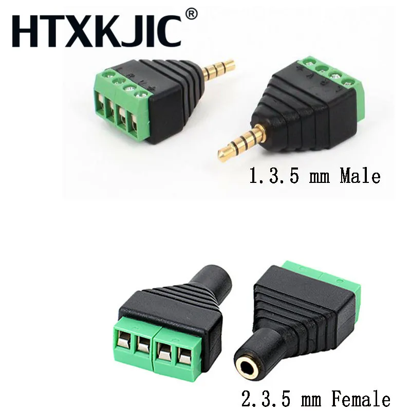 3.5mm 3ploe Stereo Male Plug to AV Screw Video Balun Terminal Jack 3.5 mm Male 3 pin Terminal Block Plug Connector Female
3.5mm 3ploe Stereo Male Plug to AV Screw Video Balun Terminal Jack 3.5 mm Male 3 pin Terminal Block Plug Connector Female
