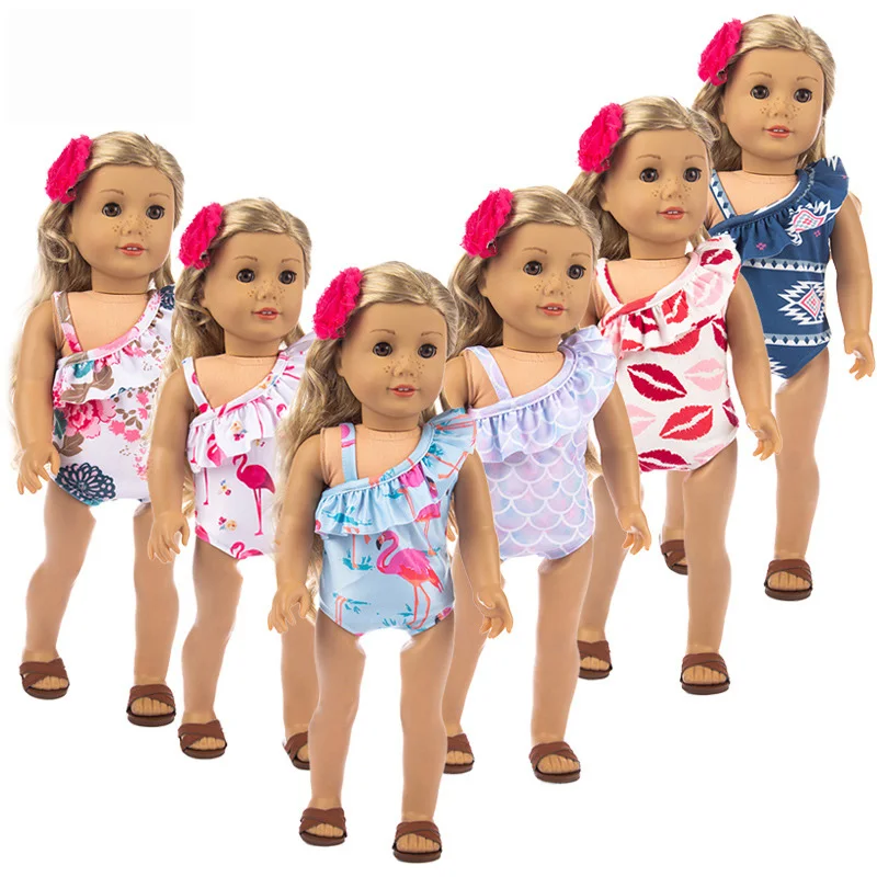 43cm Cartoon Doll Clothes Sexy Printed Swimsuit Bikini For Baby Doll Clothes Accessories Wear Children Christmas Best Gift
43cm Cartoon Doll Clothes Sexy Printed Swimsuit Bikini For Baby Doll Clothes Accessories Wear Children Christmas Best Gift