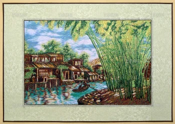 Finnished silk yarn needle stitch embroidery decorative painting / Landscape / Hotel Office Restaurant Wall art pictures
Finnished silk yarn needle stitch embroidery decorative painting / Landscape / Hotel Office Restaurant Wall art pictures