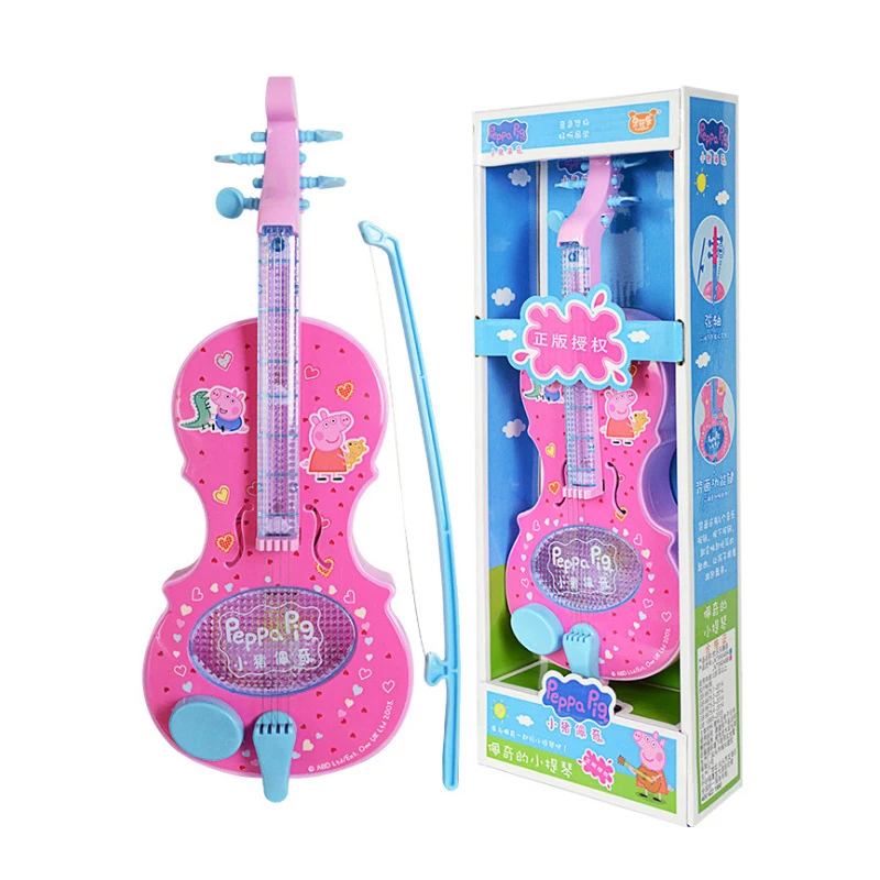 2019 New Genuine Peppa Pig violin Guitar Education 31cm Children Musical Instruments Toy pink blue Toys Children Birthday Gift
2019 New Genuine Peppa Pig violin Guitar Education 31cm Children Musical Instruments Toy pink blue Toys Children Birthday Gift