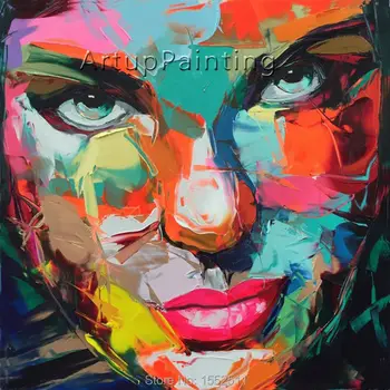 Palette knife painting portrait Palette knife Face Oil painting Impasto figure on canvas Hand painted Francoise Nielly 15-51
Palette knife painting portrait Palette knife Face Oil painting Impasto figure on canvas Hand painted Francoise Nielly 15-51