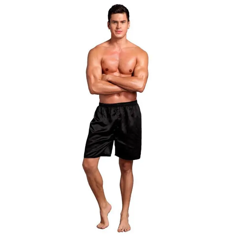 Soft Loose Underwear Satin Pajama Pants Elastic Waist Sleep Shorts Smooth Solid Beach Bottom Shorts For Men
Soft Loose Underwear Satin Pajama Pants Elastic Waist Sleep Shorts Smooth Solid Beach Bottom Shorts For Men