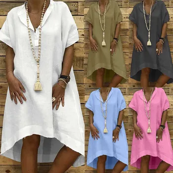 New Arrival Women Summer Style Feminino Vestido T-shirt Cotton Casual Plus Size Ladies Dres Color Vestido Retro 
New Arrival Women Summer Style Feminino Vestido T-shirt Cotton Casual Plus Size Ladies Dres Color Vestido Retro