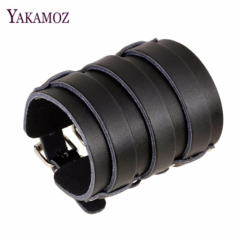 New 2017 Vintage Black Genuine Cowhide Wide Cuff Leather Bracelet For Men Jewelry Cool Punk Rock Bracelets & Bangles
New 2017 Vintage Black Genuine Cowhide Wide Cuff Leather Bracelet For Men Jewelry Cool Punk Rock Bracelets & Bangles