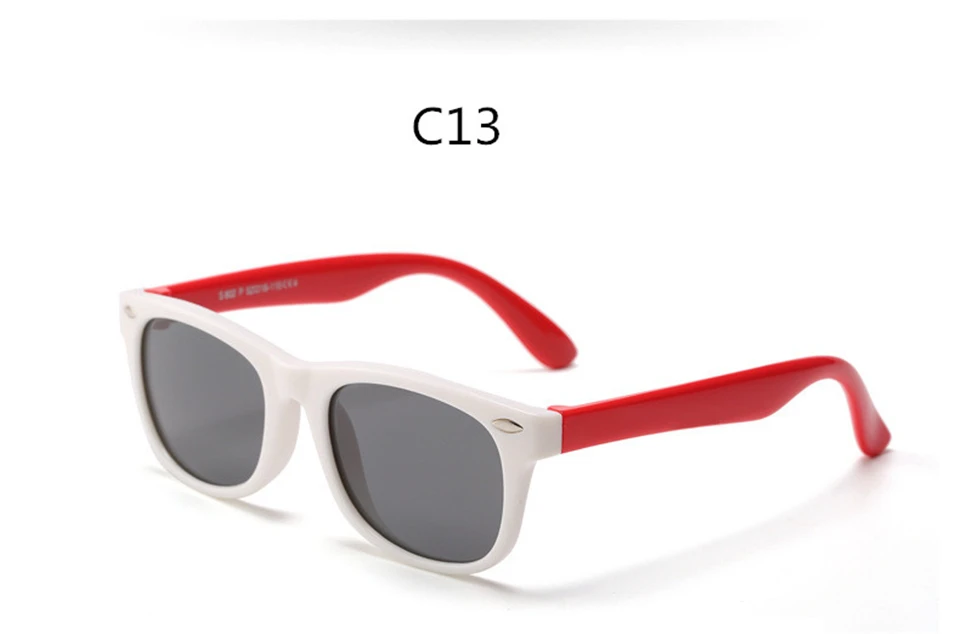 ALIKIAI Girls Sunglasses Kids Sun glasses Children Glasses Polarized Lenses Girls Boys Silicone UV400 Child Mirror Baby Eyewear (22)