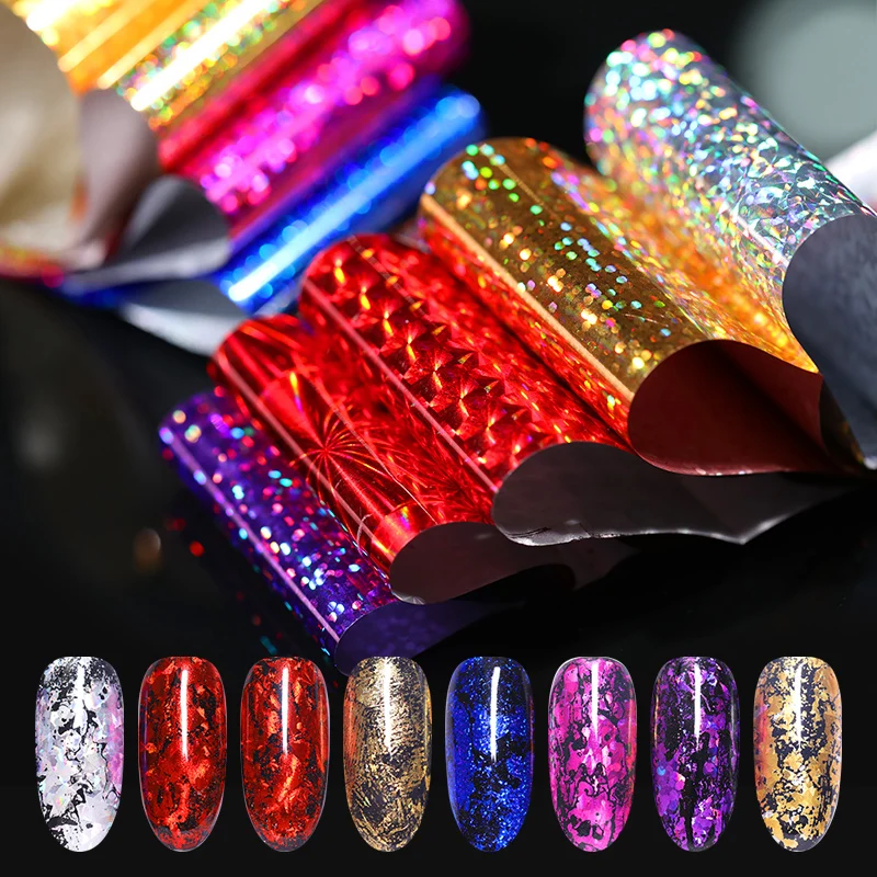 10Pcs Shimmer Starry Sky Nail Foils 4*20cm Colorful Manicure Nail Art Transfer Sticker DIY Tips for Nail Art Decorations
10Pcs Shimmer Starry Sky Nail Foils 4*20cm Colorful Manicure Nail Art Transfer Sticker DIY Tips for Nail Art Decorations