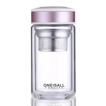 ONEISALL 320ML Double Wall Glass Tea Cup Leak-poof Female Travel Water Bottle Portable Juice Lemon Cup Durable Car Tumbler
ONEISALL 320ML Double Wall Glass Tea Cup Leak-poof Female Travel Water Bottle Portable Juice Lemon Cup Durable Car Tumbler