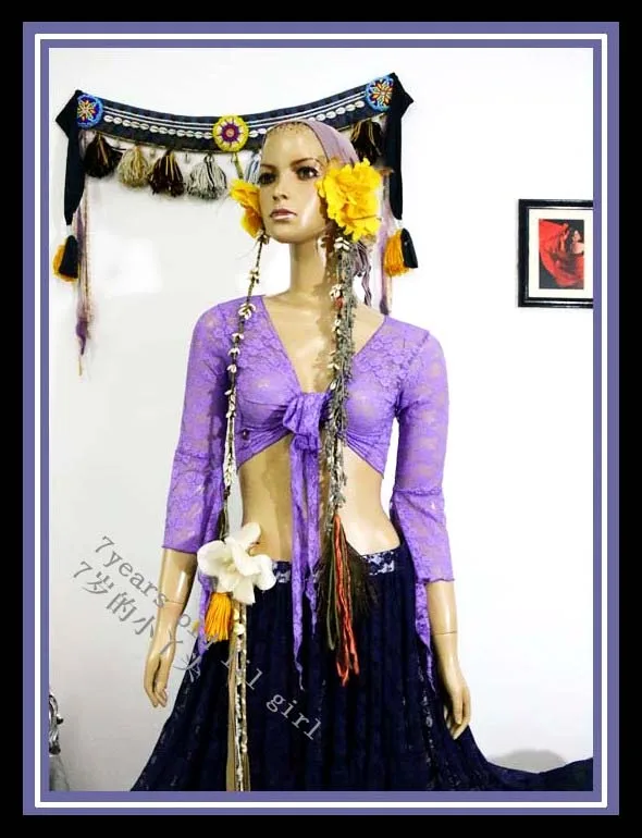 Lace belly dance top flamenco dance top korea lace 5taper flare Blouse Top DK46-53
Lace belly dance top flamenco dance top korea lace 5taper flare Blouse Top DK46-53