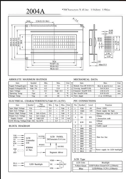 1pcs Circuit Board Liquid Crystal Display 2004 204 20X4 Character LCD Module Display for arduino Blue Serial 60mmX99mm 1pcs Circuit Board Liquid Crystal Display 2004 204 20X4 Character LCD Module Display for arduino Blue Serial 60mmX99mm