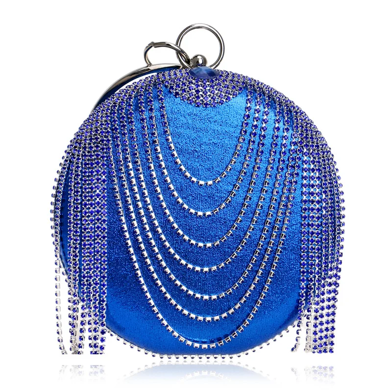 Elegant Ladies Evening Clutch Bag with Chain Crystal Metal Ring Tote Bag Women's Handbags Purse Wallets for Wedding Party
Elegant Ladies Evening Clutch Bag with Chain Crystal Metal Ring Tote Bag Women's Handbags Purse Wallets for Wedding Party