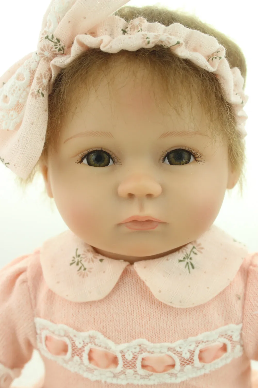 Фото Реалистичная мягкая силиконовая виниловая Кукла reborn baby 18 дюймов кукла на ощупь