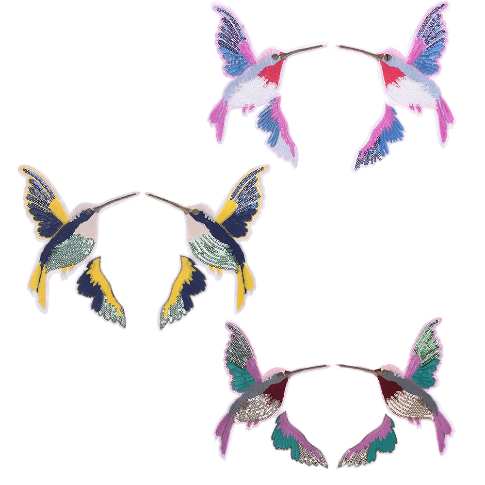 1 Pair New 3D Paillette Sequin Embroidery Birds Patch Applique Sew On Clothes Shirt Decor Patchwork DIY Handmade Craft
1 Pair New 3D Paillette Sequin Embroidery Birds Patch Applique Sew On Clothes Shirt Decor Patchwork DIY Handmade Craft
