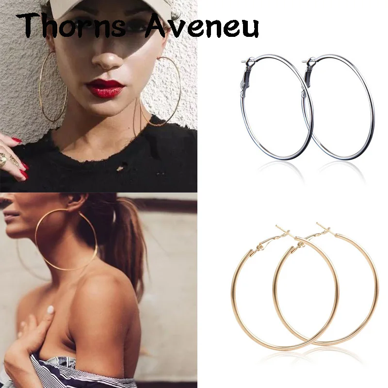 New Fashion Sliver Gold Rose Gold Color Big Hoop Earrings Hoops Bohemian Earrings Circle Hoop Earrings For Women Party Jewelry
New Fashion Sliver Gold Rose Gold Color Big Hoop Earrings Hoops Bohemian Earrings Circle Hoop Earrings For Women Party Jewelry