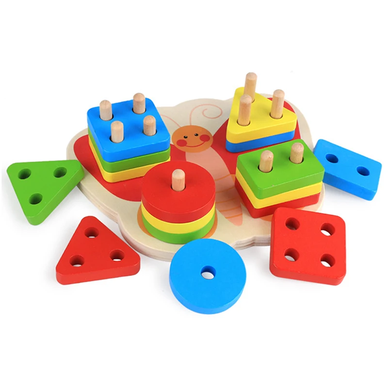 Montessori Wooden Geometry Shape Educational Sorting Board Building Blocks Children Learning Shape Stacker Sorting Toys 
Montessori Wooden Geometry Shape Educational Sorting Board Building Blocks Children Learning Shape Stacker Sorting Toys