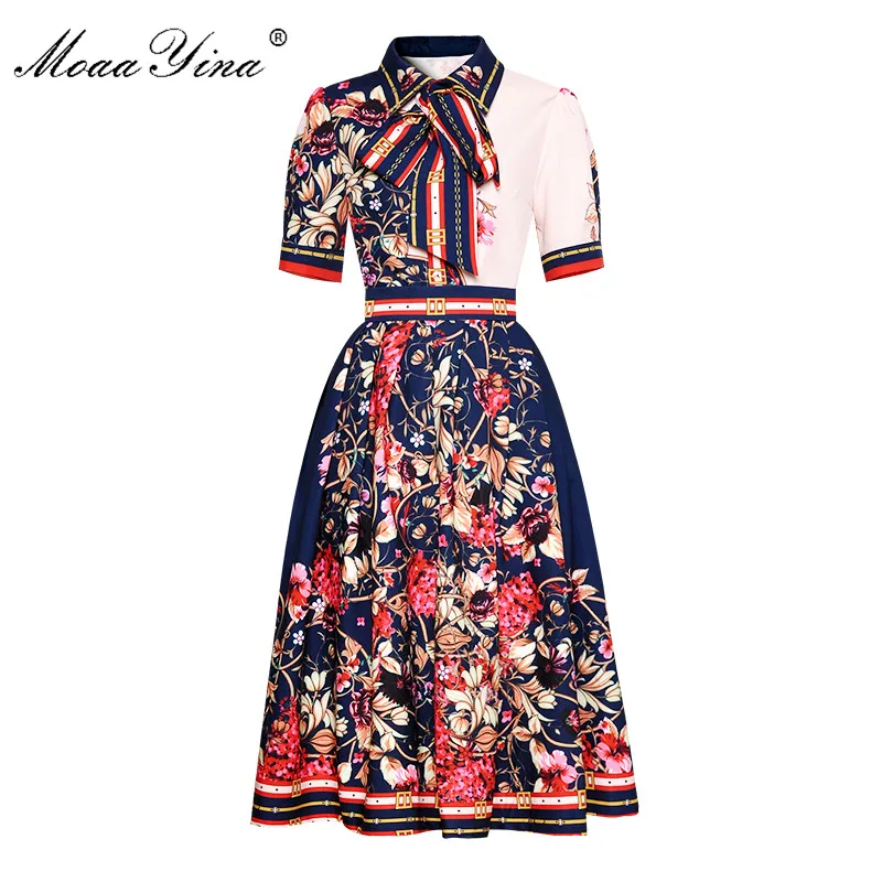 MoaaYina Fashion Designer Set Summer Women Short sleeve Floral-Print Elegant Shirt Tops+Pleated Skirt Two-piece suit
MoaaYina Fashion Designer Set Summer Women Short sleeve Floral-Print Elegant Shirt Tops+Pleated Skirt Two-piece suit
