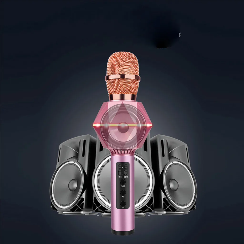 Kinganda K7 Wireless Bluetooth Karaoke Microphone Aluminum Handle Speaker for Android / PC 7.17
Kinganda K7 Wireless Bluetooth Karaoke Microphone Aluminum Handle Speaker for Android / PC 7.17