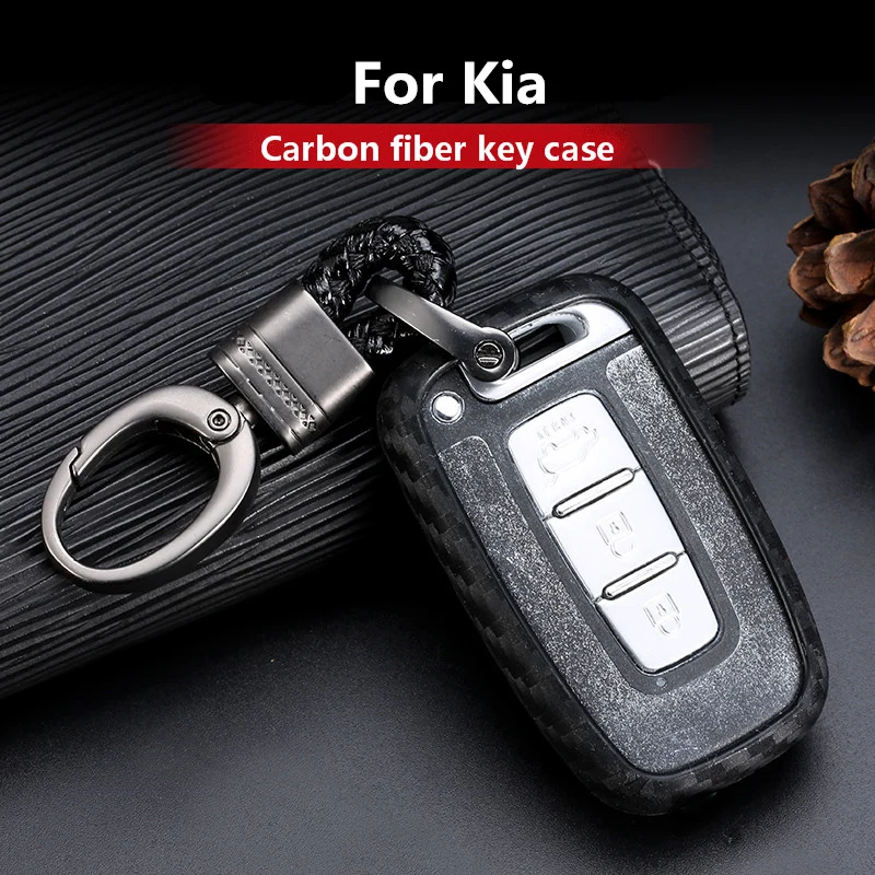 Carbon Fiber Silicone Smart Remote Key Case for Kia K2 K5 Sportage Forte Hyundai IX35 Sonata Genesis Veloster Elantra Keychain
Carbon Fiber Silicone Smart Remote Key Case for Kia K2 K5 Sportage Forte Hyundai IX35 Sonata Genesis Veloster Elantra Keychain
