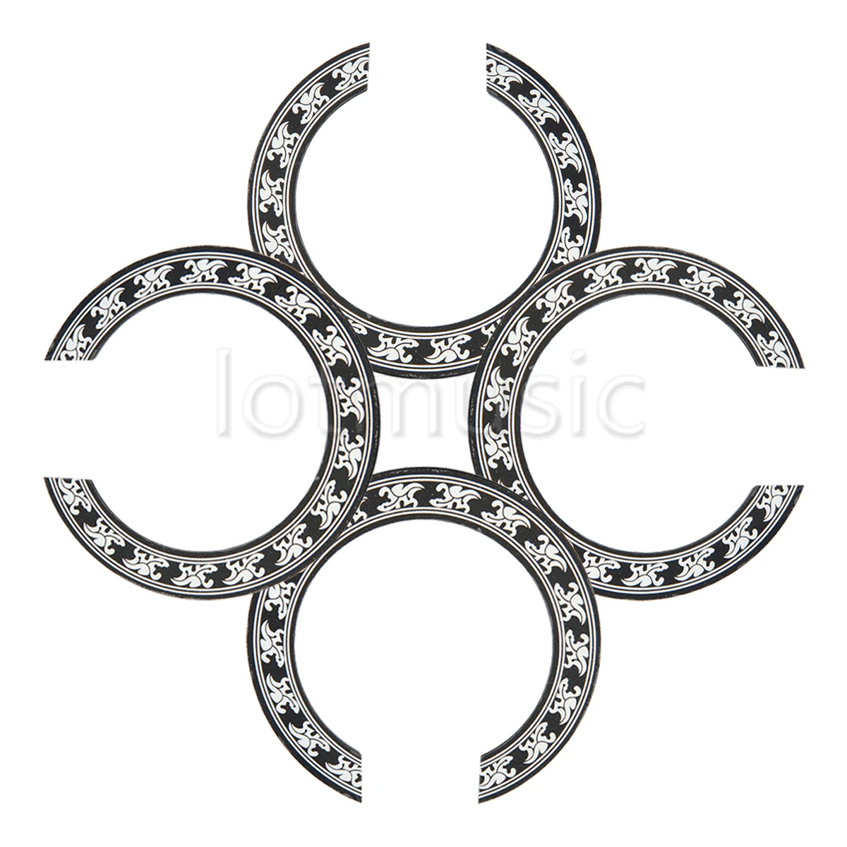 4pieces Adhesive Rosettes Guitar soft Soundhole Rosettes Outer Diameter 146mm
4pieces Adhesive Rosettes Guitar soft Soundhole Rosettes Outer Diameter 146mm