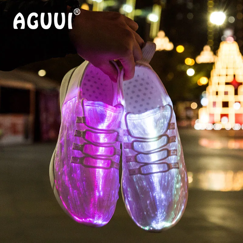 Couples Luminous Shoes Flash Charging Mens Casual Shoes Women USB Lighting Recharge Glowing Sneakers Led Fiber Optic Shoes 35-46
Couples Luminous Shoes Flash Charging Mens Casual Shoes Women USB Lighting Recharge Glowing Sneakers Led Fiber Optic Shoes 35-46