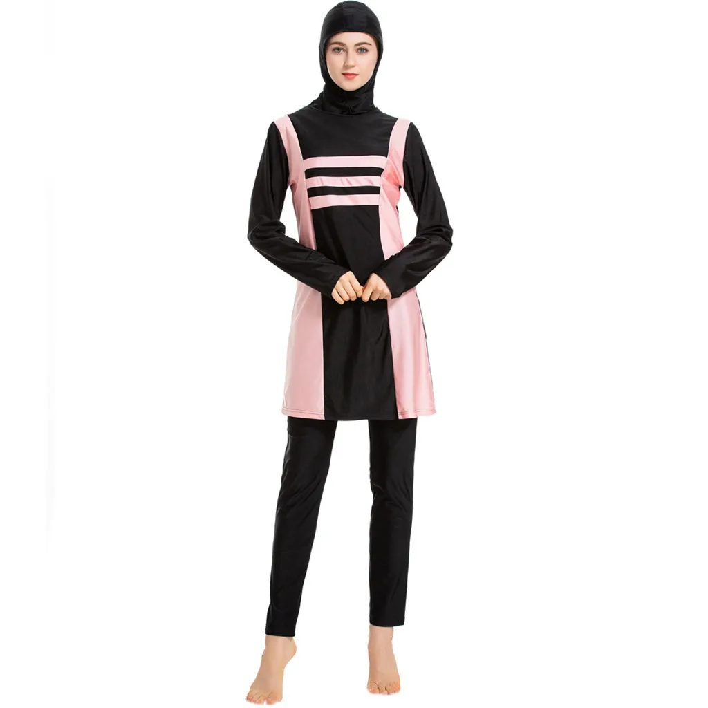 Fashion Muslim Women Swimsuit With Cap 3PCS Outdoor Water Sports Long Sleeves Swimwear Swimming Trunks New Solid Beachwear N10
Fashion Muslim Women Swimsuit With Cap 3PCS Outdoor Water Sports Long Sleeves Swimwear Swimming Trunks New Solid Beachwear N10