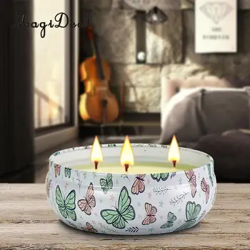 MagiDeal 3-Wick Aromatherapy Scented Candle Natural Vegetable Wax Candles for Stress Relief and Aromatherapy Travel Tin Candle
MagiDeal 3-Wick Aromatherapy Scented Candle Natural Vegetable Wax Candles for Stress Relief and Aromatherapy Travel Tin Candle