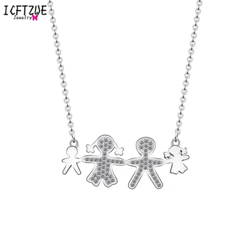 ICFTZWE Gold Stainless Steel Chain Collier Femme BFF Lovely Mom Dad And Baby Pendant Family Choker Necklaces Women Wedding Gift
ICFTZWE Gold Stainless Steel Chain Collier Femme BFF Lovely Mom Dad And Baby Pendant Family Choker Necklaces Women Wedding Gift
