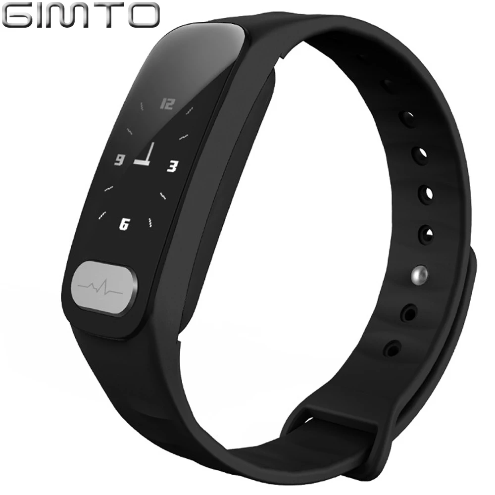 

GIMTO 2018 Bluetooth Sport Bracelet Smart Watch Men Women Wristband Blood Pressure ECG Date Heart Rate Monitor for IOS Android