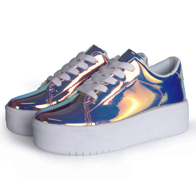 Casual Woman Sneakers Bling Discolor Zapatillas Mujer Breathable Flat Platform Shoes Lace Up PU Basket Femme
Casual Woman Sneakers Bling Discolor Zapatillas Mujer Breathable Flat Platform Shoes Lace Up PU Basket Femme