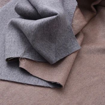 150CM Wide 700G/M Double-faced Gray-Coffee Color Wool Cashmere Fabric for AutumnWinter Dress Overcoat Jacket Coat H455
150CM Wide 700G/M Double-faced Gray-Coffee Color Wool Cashmere Fabric for AutumnWinter Dress Overcoat Jacket Coat H455