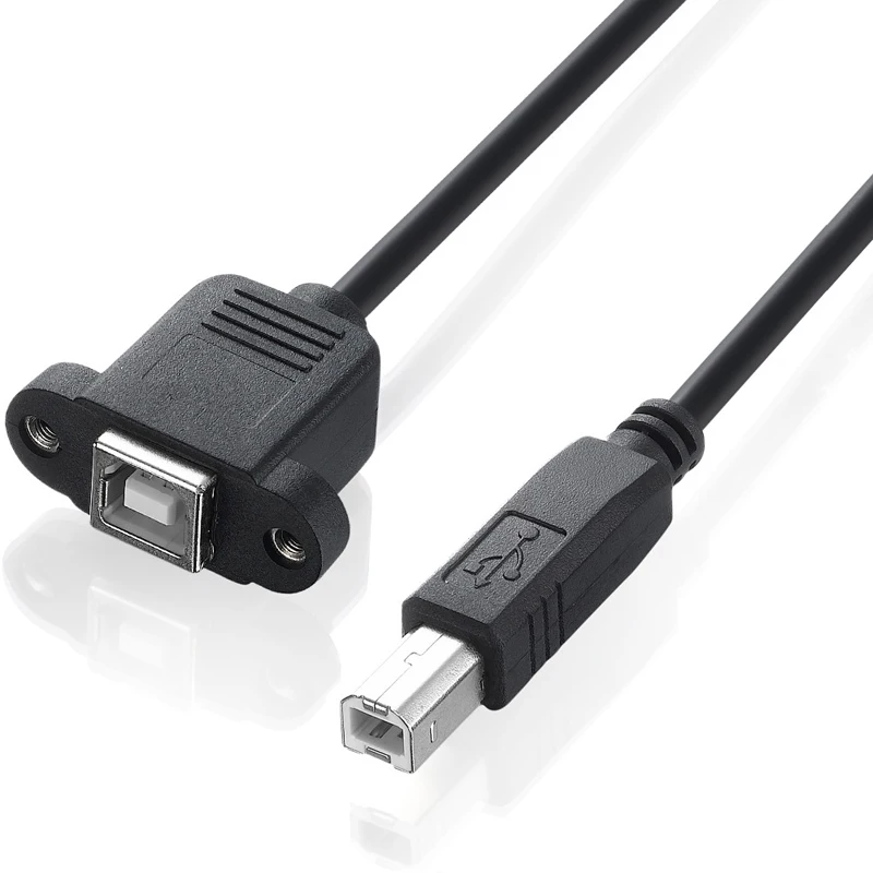 USB 2.0 Type B Male to Type B Female Printer Extension Cable With Panel Mount Screw Hole 30cm 50cm 100cm
USB 2.0 Type B Male to Type B Female Printer Extension Cable With Panel Mount Screw Hole 30cm 50cm 100cm