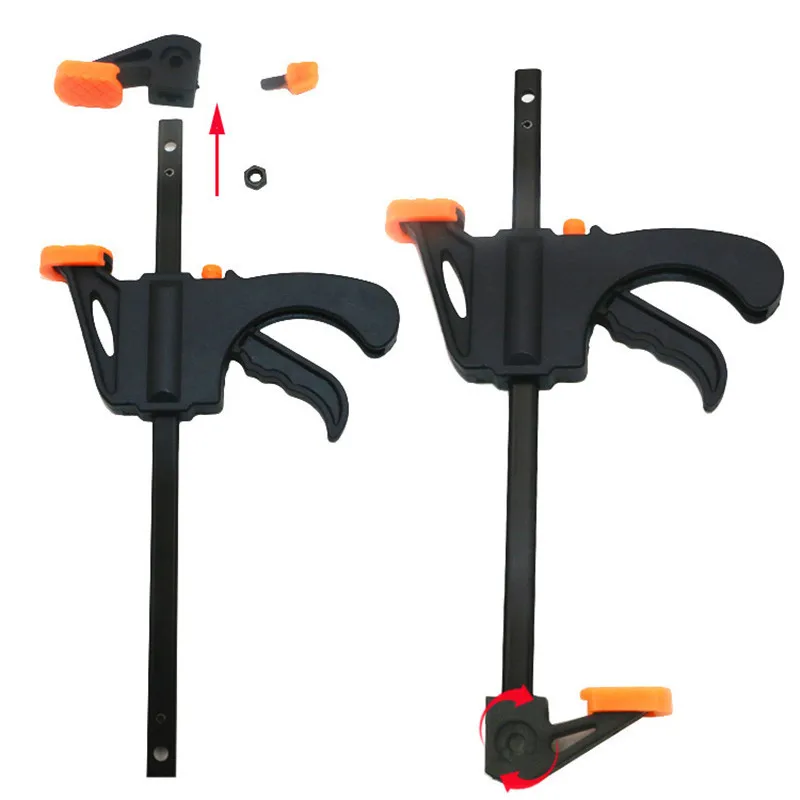 

New 4\6\12\18 Inch Quick Ratchet Release Speed Squeeze Wood Working Work Bar Clamp Clip Kit Spreader Gadget Tool DIY Hand