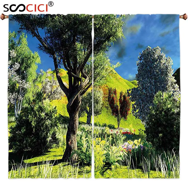Window Curtains Treatments 2 Panels,Nature Rural Scenery Wilderness Forest Various Kinds of Trees Botanical Garden Image Green
Window Curtains Treatments 2 Panels,Nature Rural Scenery Wilderness Forest Various Kinds of Trees Botanical Garden Image Green