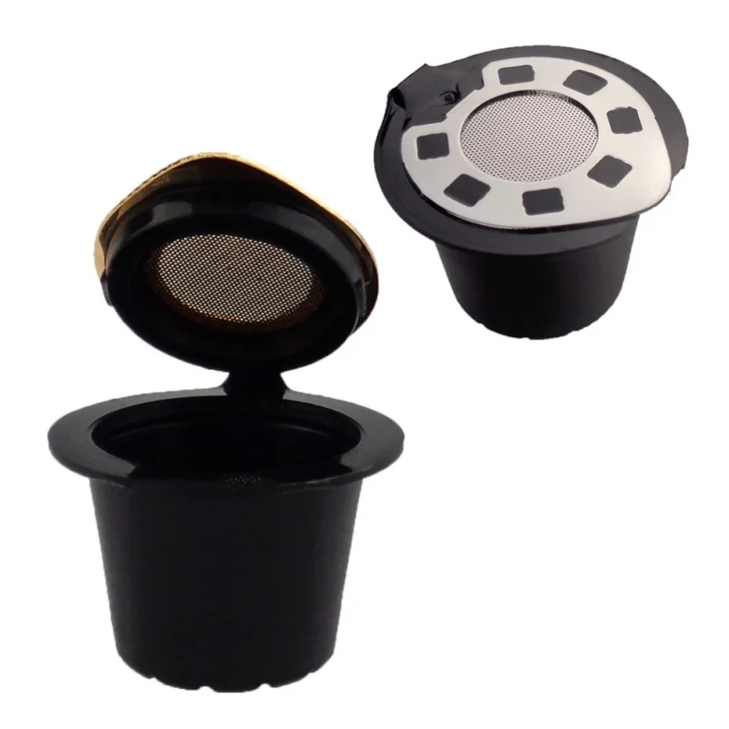 Refillable Reusable Coffee Capsule Filter Compatible Nespresso Soft Capsules Baskets Sliver & Gold Coffee Accessories
Refillable Reusable Coffee Capsule Filter Compatible Nespresso Soft Capsules Baskets Sliver & Gold Coffee Accessories