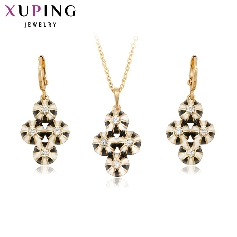 Xuping Fashion Set Unique Design Women Gold Color Plated Jewelry Sets Round Shape Pendant Earrings Thanksgiving Gift 62882
Xuping Fashion Set Unique Design Women Gold Color Plated Jewelry Sets Round Shape Pendant Earrings Thanksgiving Gift 62882