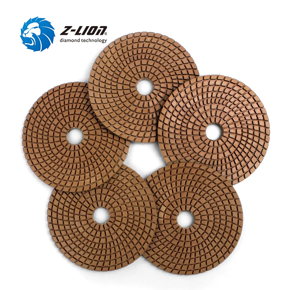 Z-LION 5 Inch 5 Pcs Diamond Wet Polishing Pads 125mm #1000 Grit Flexible Diamond Polish Wheel For Marble Granite Stone Sanding
Z-LION 5 Inch 5 Pcs Diamond Wet Polishing Pads 125mm #1000 Grit Flexible Diamond Polish Wheel For Marble Granite Stone Sanding