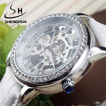 Skeleton Sapphire Crystal Women Mechanical Watch Luxury Brand SHENHUA Women Automatic Mechanical Watch Women Diamond Dress Watch
Skeleton Sapphire Crystal Women Mechanical Watch Luxury Brand SHENHUA Women Automatic Mechanical Watch Women Diamond Dress Watch