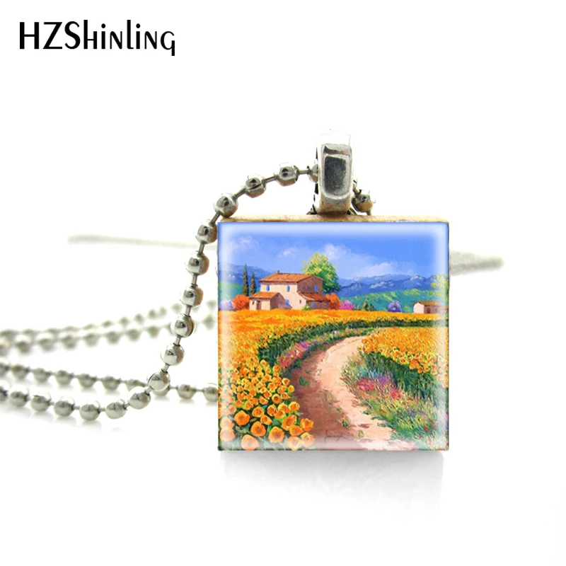 New Arrival Charming Lavender, Tulips, Romantic Provence Painting Scrabble Tile Pendant with Ball Chain Included
New Arrival Charming Lavender, Tulips, Romantic Provence Painting Scrabble Tile Pendant with Ball Chain Included