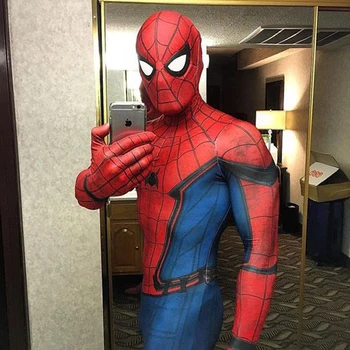 Movie Spider-Man Homecoming Costume Adult kids men women Spiderman Cosplay Costume Halloween Cool Superhero Spandex Zentai Suit
Movie Spider-Man Homecoming Costume Adult kids men women Spiderman Cosplay Costume Halloween Cool Superhero Spandex Zentai Suit
